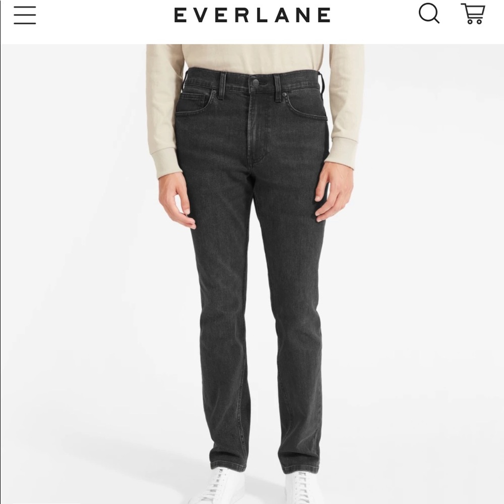 Everlane Slim Fit Black wash Denim